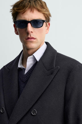 DOUBLE-BREASTED WOOL BLEND COAT AARON LEVINE X - Image 6