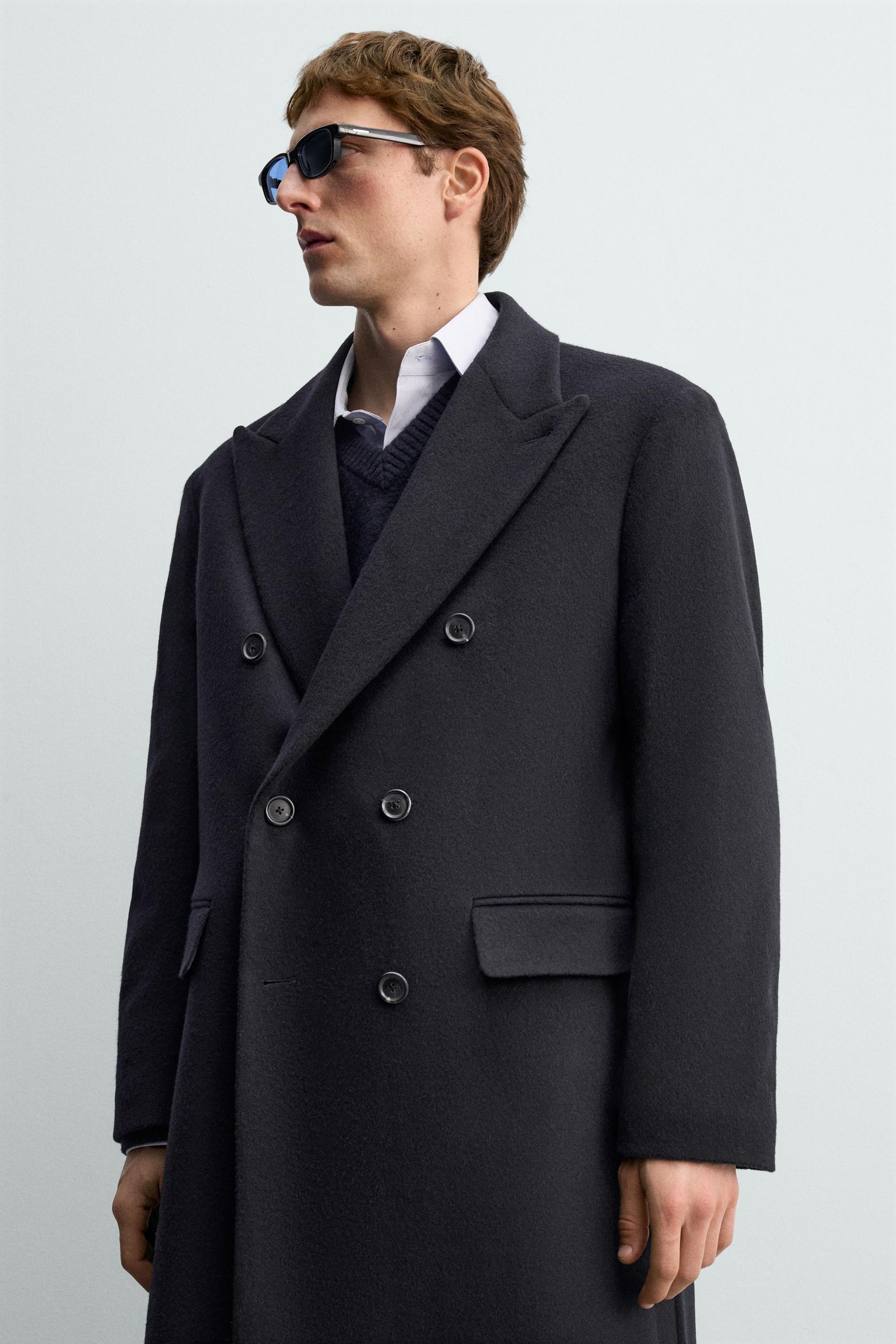 Double-Breasted Wool Coat