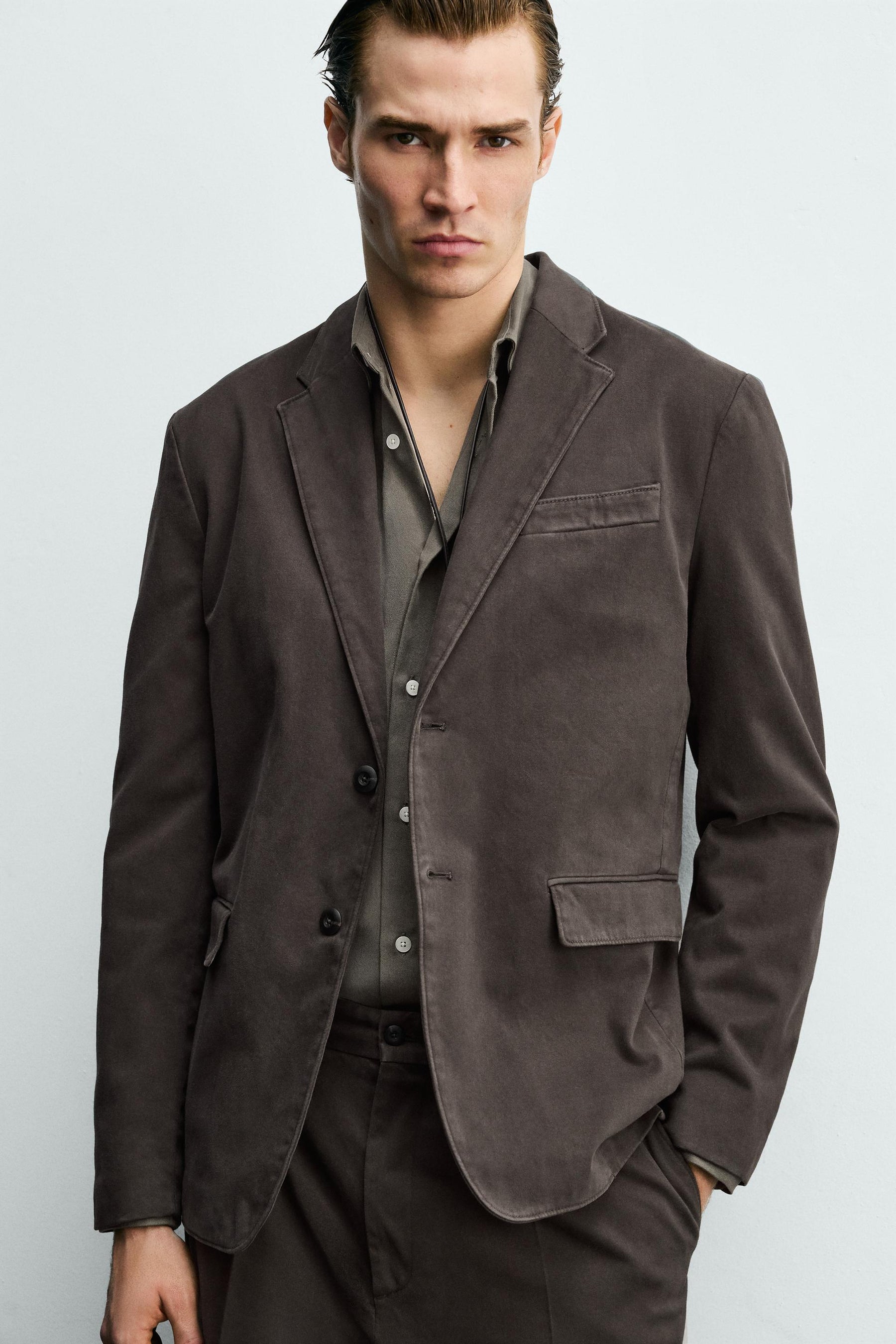 Washed Look Blazer