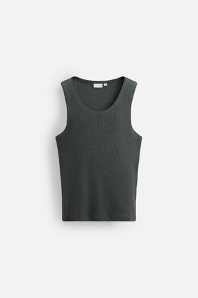 COTTON - HEMP RIBBED TANK TOP - Image 7