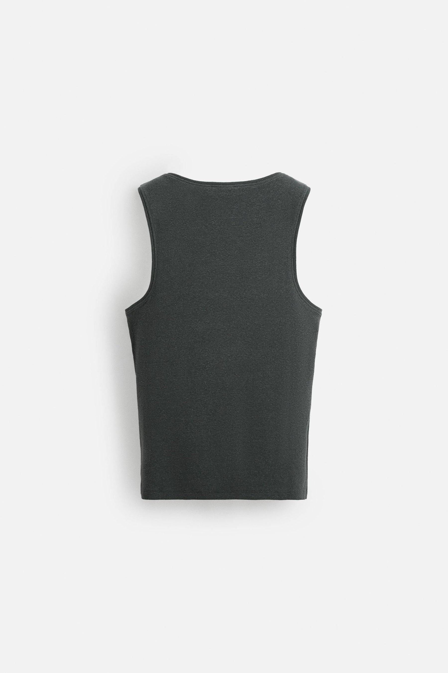 COTTON - HEMP RIBBED TANK TOP - Image 7