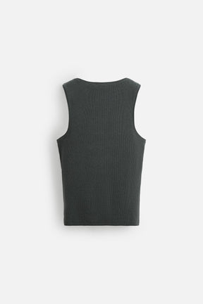 COTTON - HEMP RIBBED TANK TOP - Image 7
