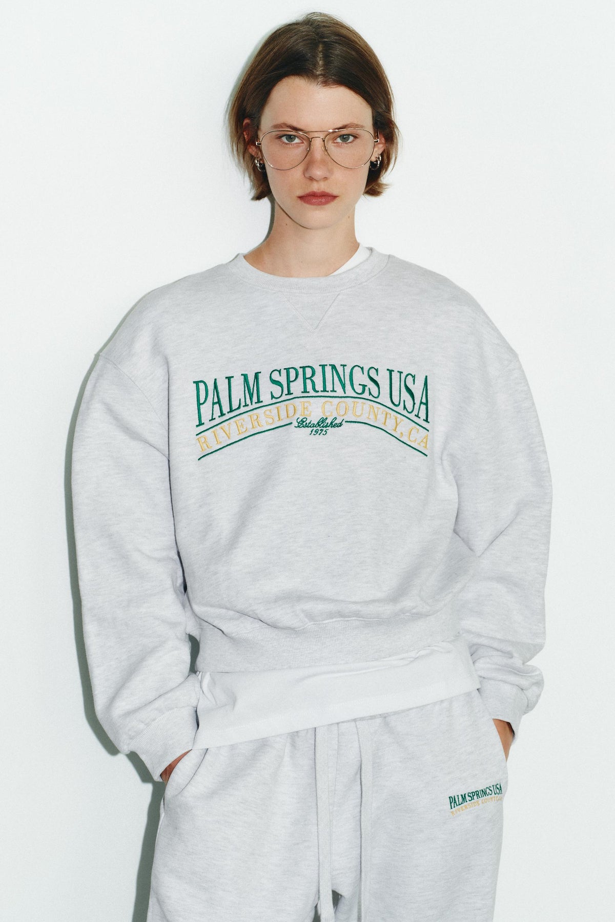 COTTON SLOGAN SWEATSHIRT