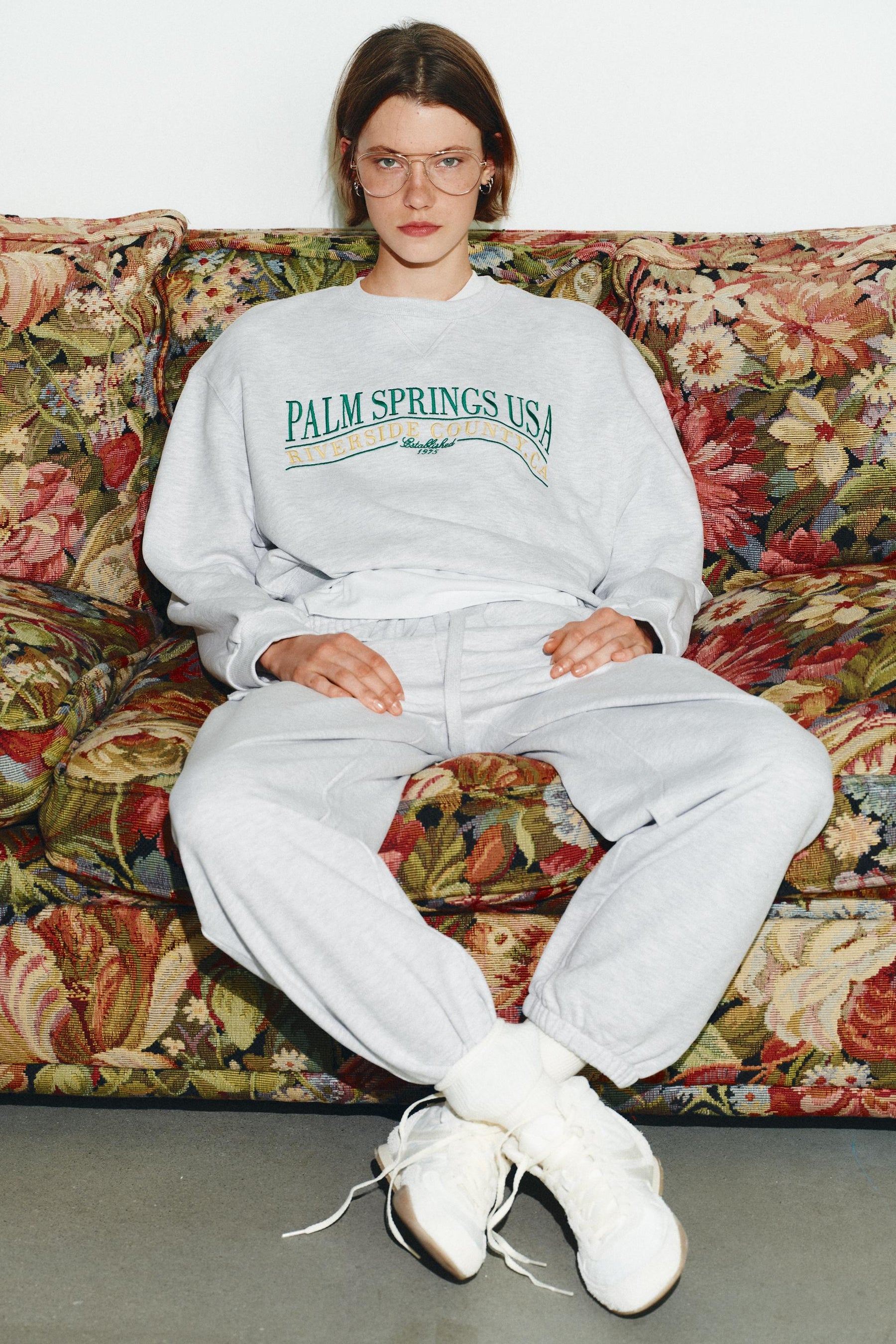 COTTON SLOGAN SWEATSHIRT