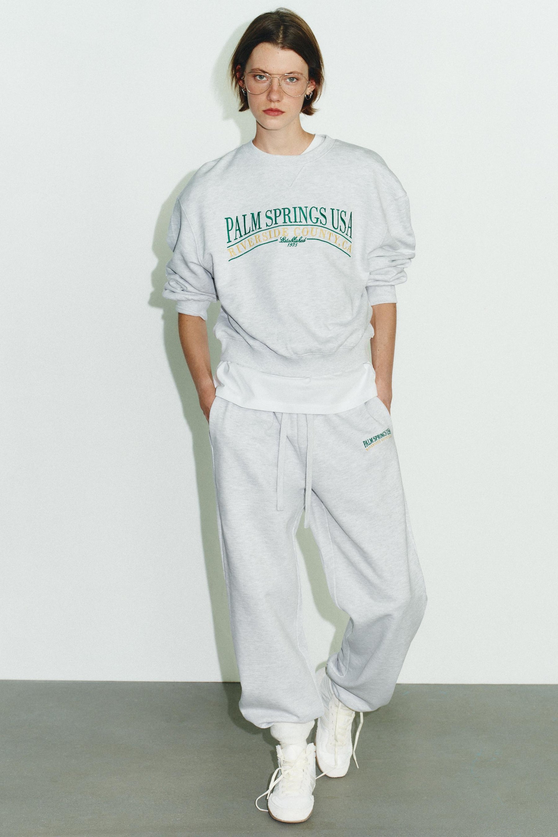 COTTON SLOGAN SWEATSHIRT