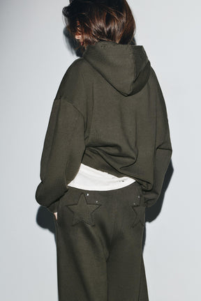 WASHED STUDDED SWEATSHIRT