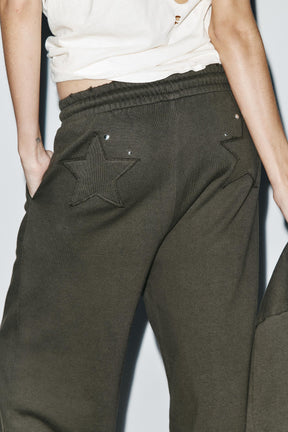 Studded Washed Trousers