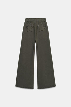 Studded Washed Trousers