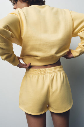 EMBROIDERED PLUSH SWEATSHIRT