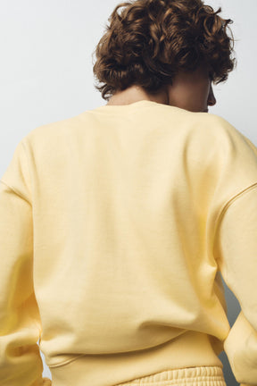 EMBROIDERED PLUSH SWEATSHIRT