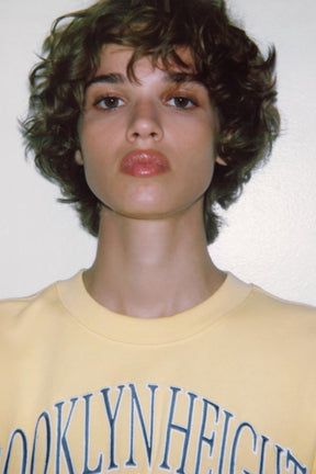 EMBROIDERED PLUSH SWEATSHIRT