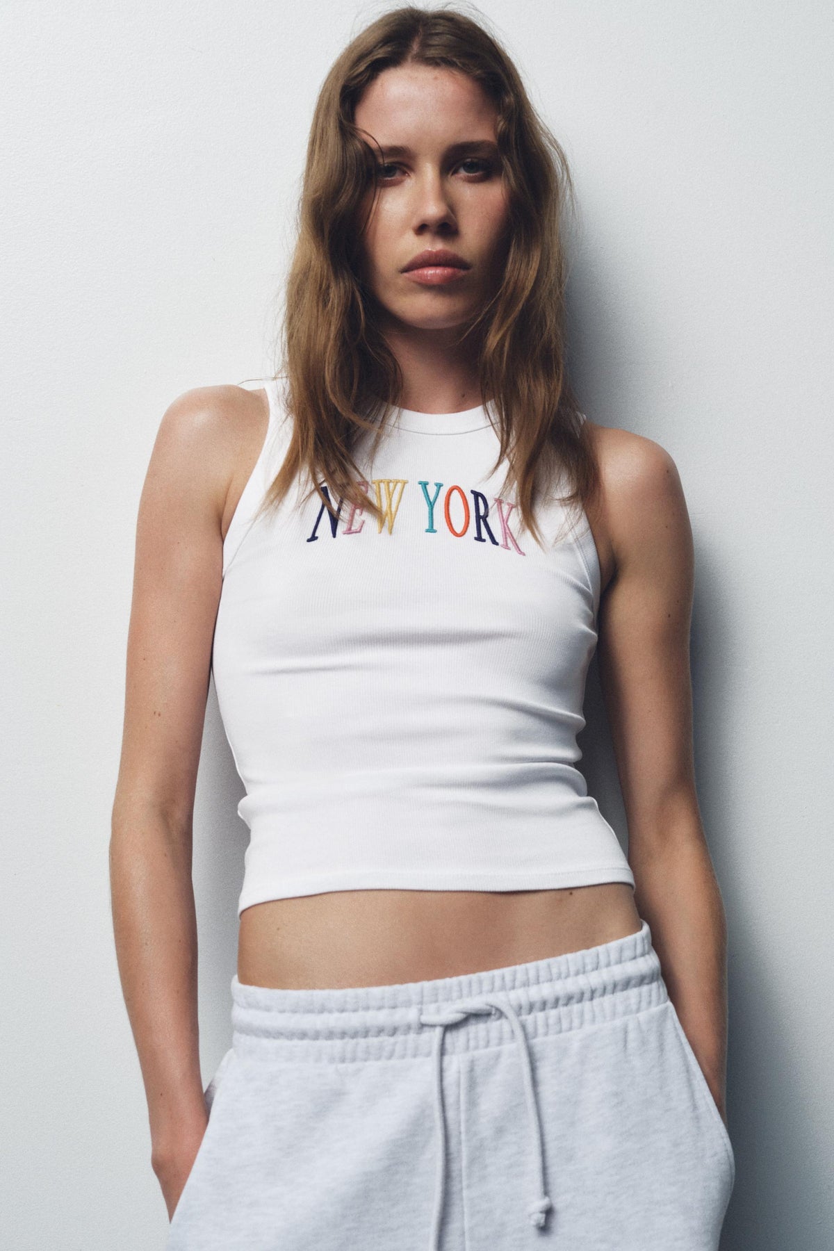 EMBROIDERED FASHION TOP