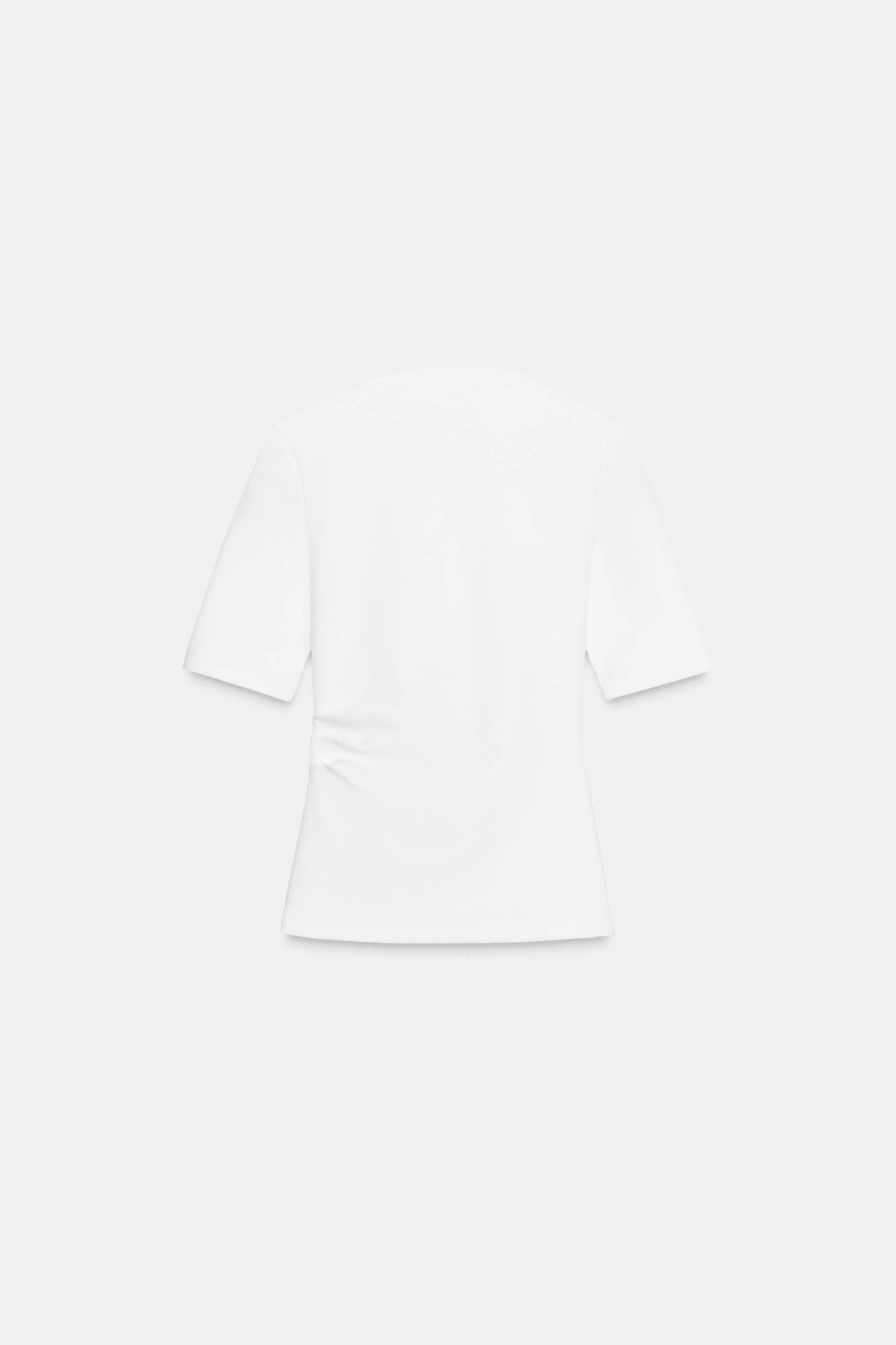 Gathered Interlock T-Shirt