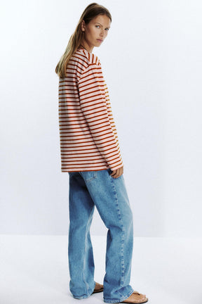 STRIPED COTTON T-SHIRT