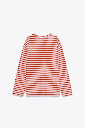 STRIPED COTTON T-SHIRT