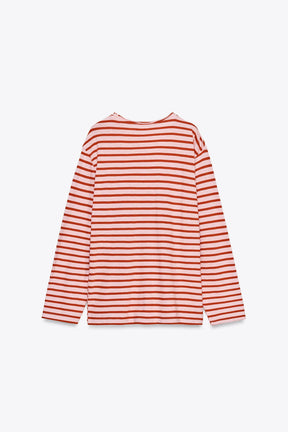 STRIPED COTTON T-SHIRT