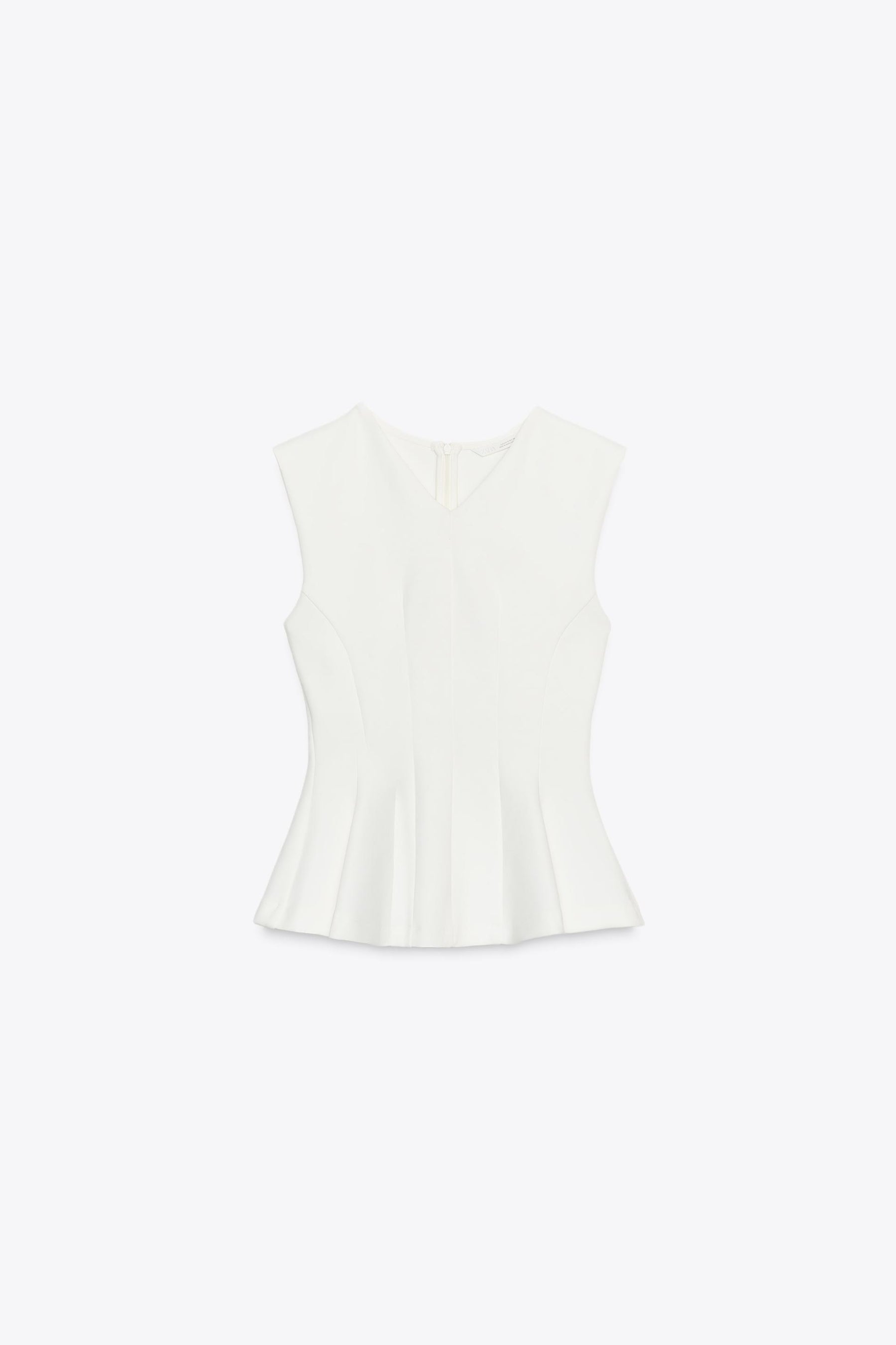Sleeveless Peplum Top