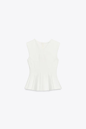 Sleeveless Peplum Top