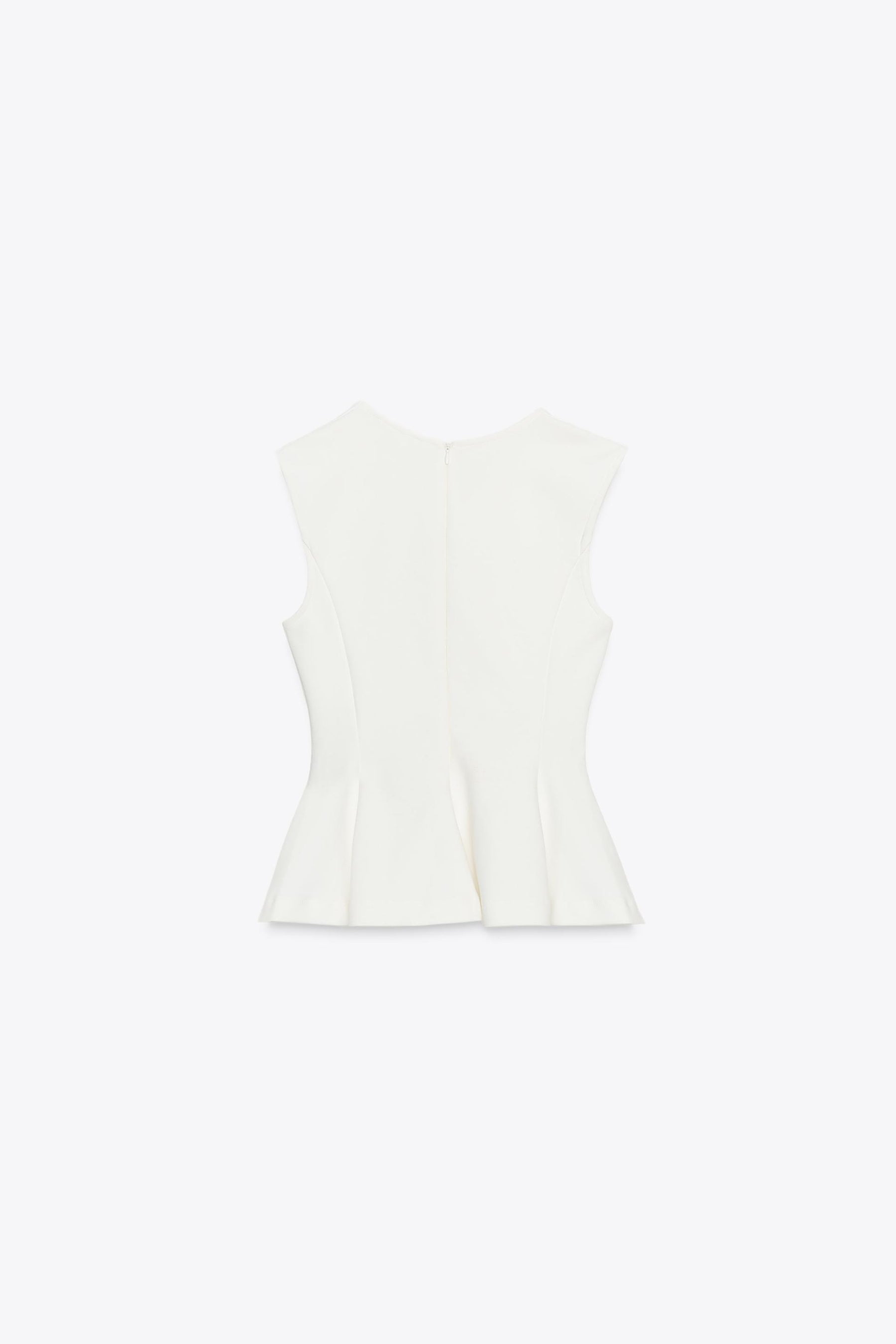 Sleeveless Peplum Top