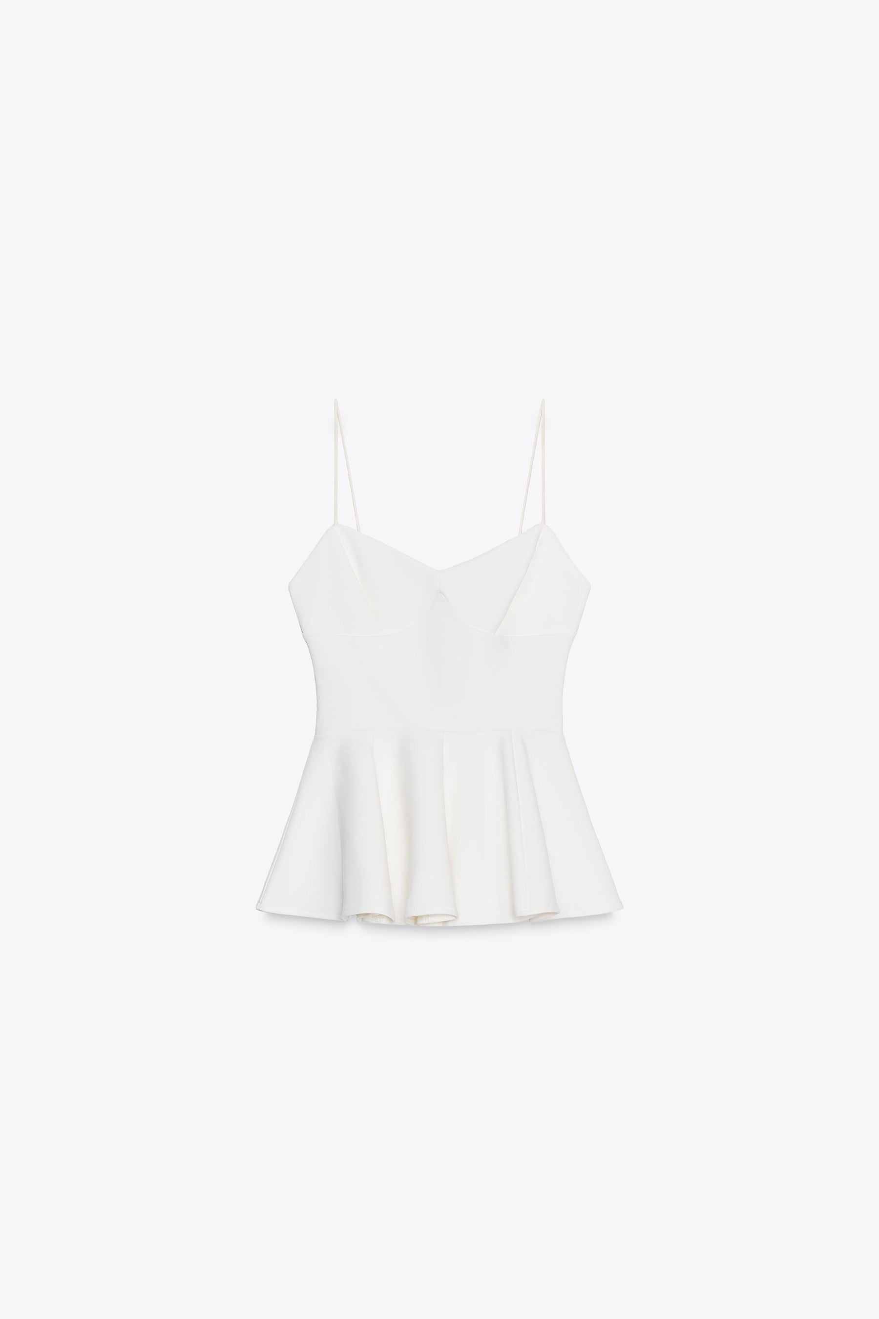 PEPLUM STRAPPY TOP