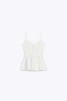 PEPLUM STRAPPY TOP