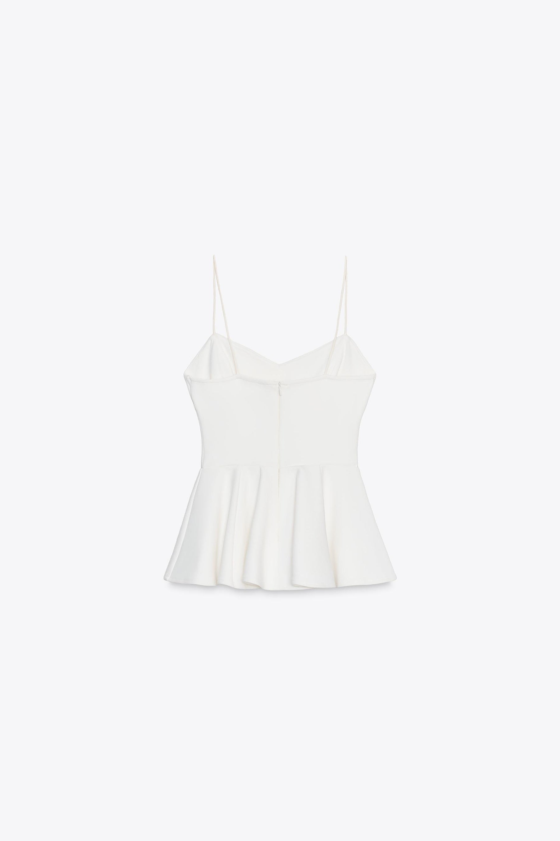 PEPLUM STRAPPY TOP