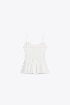 PEPLUM STRAPPY TOP