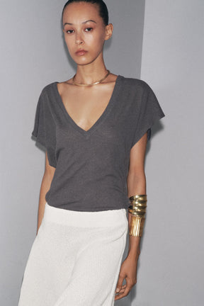 COTTON-LINEN BLEND SHIRT