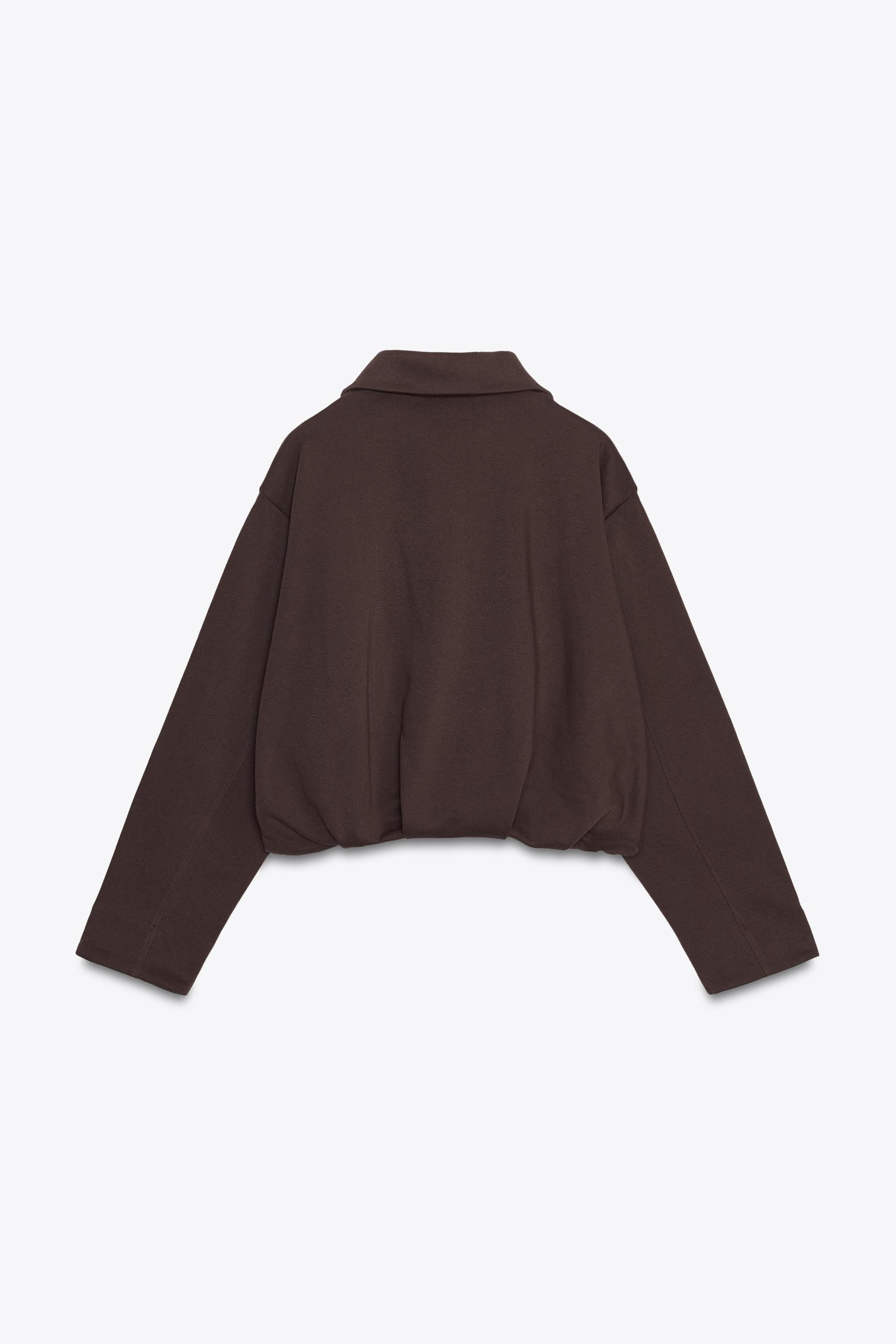 PLEATED FLEECE BOMBER