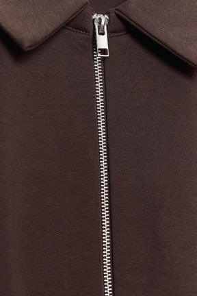 PLEATED FLEECE BOMBER JACKET - Image 6