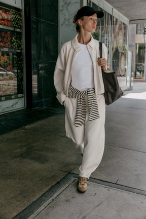 Belted Barrel Leg Trousers