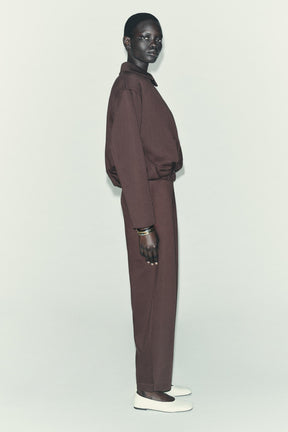 Belted Barrel Trousers