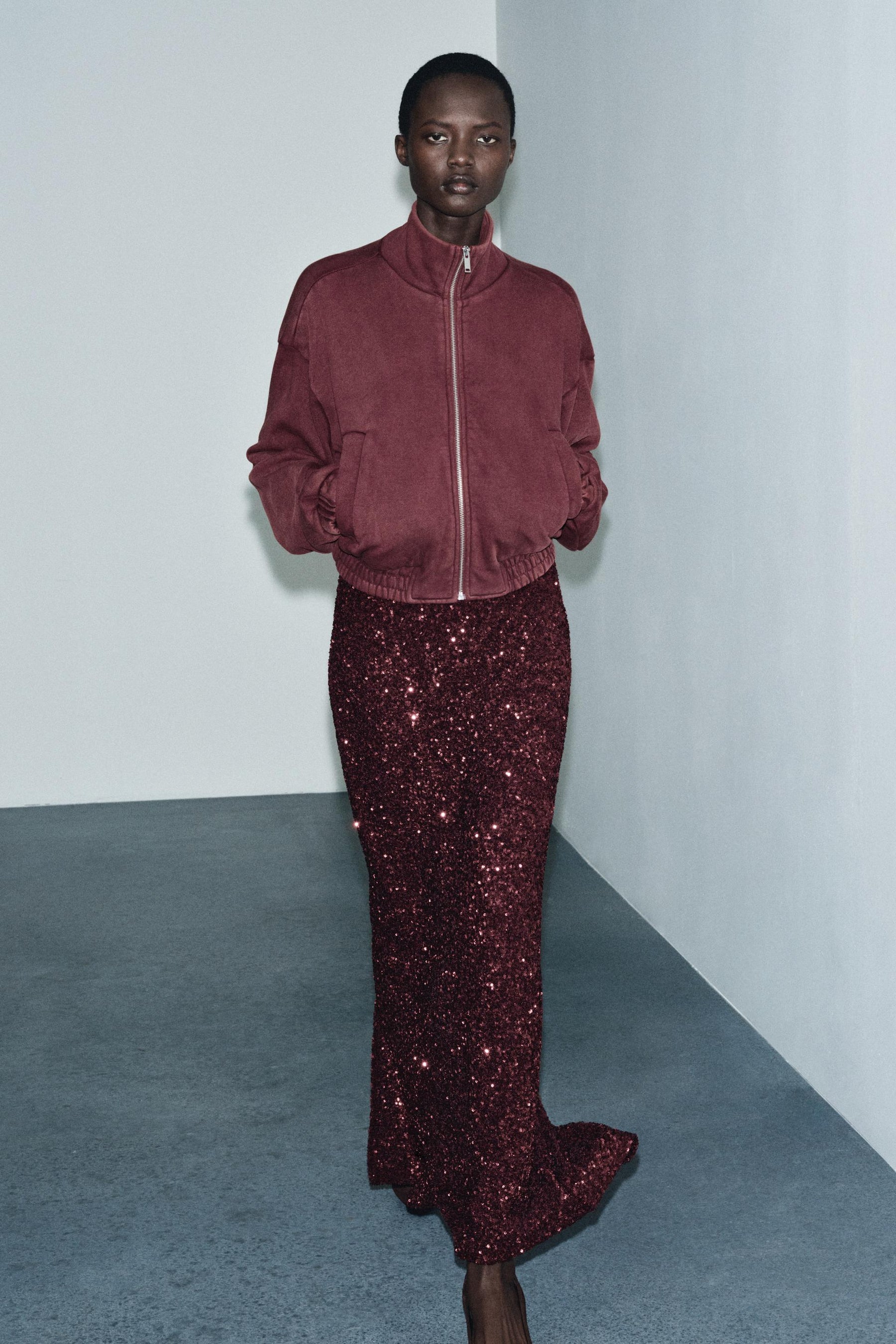 WASHED FLEECE JACKET