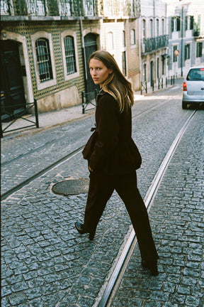 CONTRAST PEPLUM BOMBER JACKET - Image 5