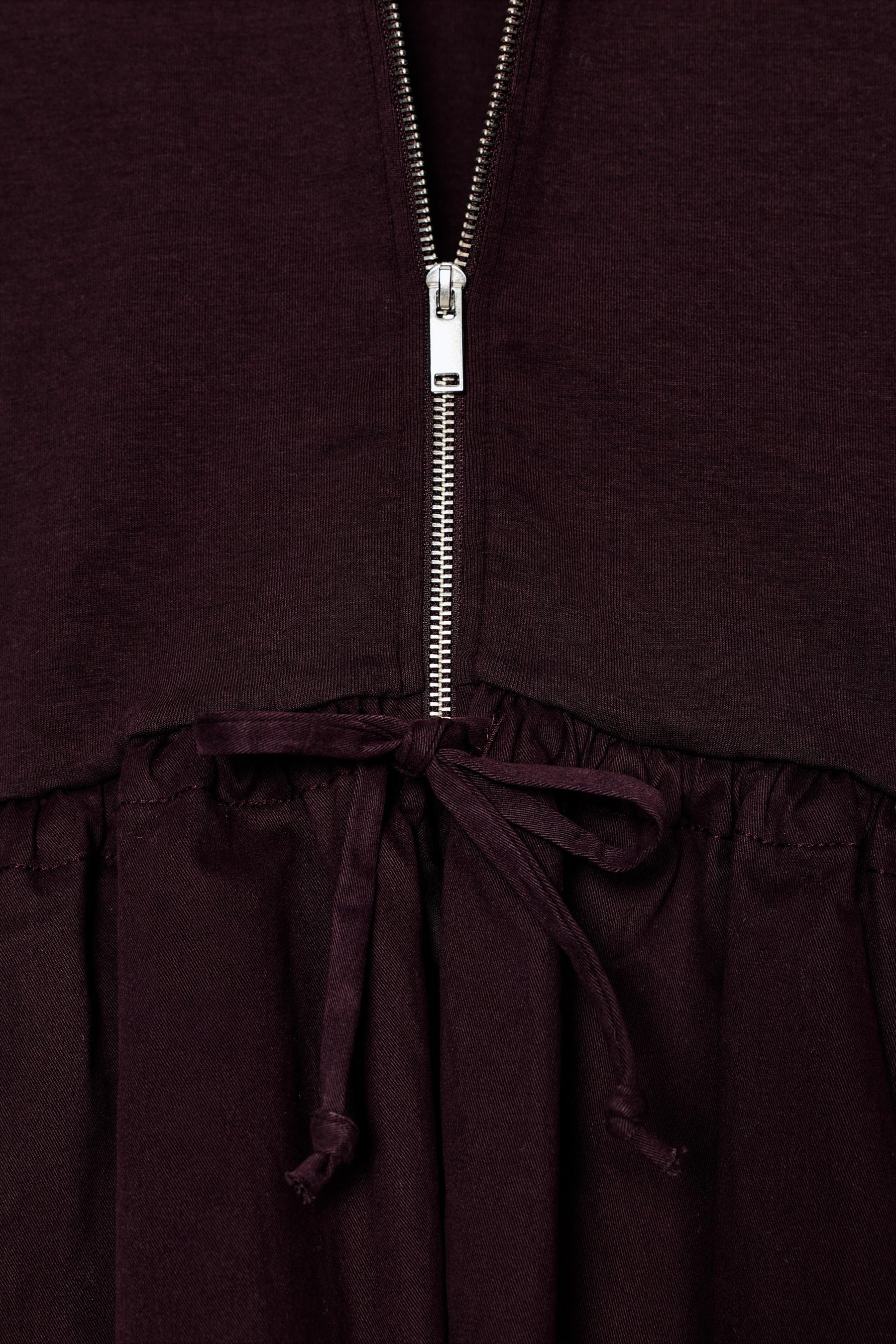 CONTRAST PEPLUM BOMBER JACKET - Image 8