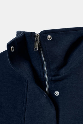 INTERLOCK HIGH-NECK BOMBER JACKET - Image 8