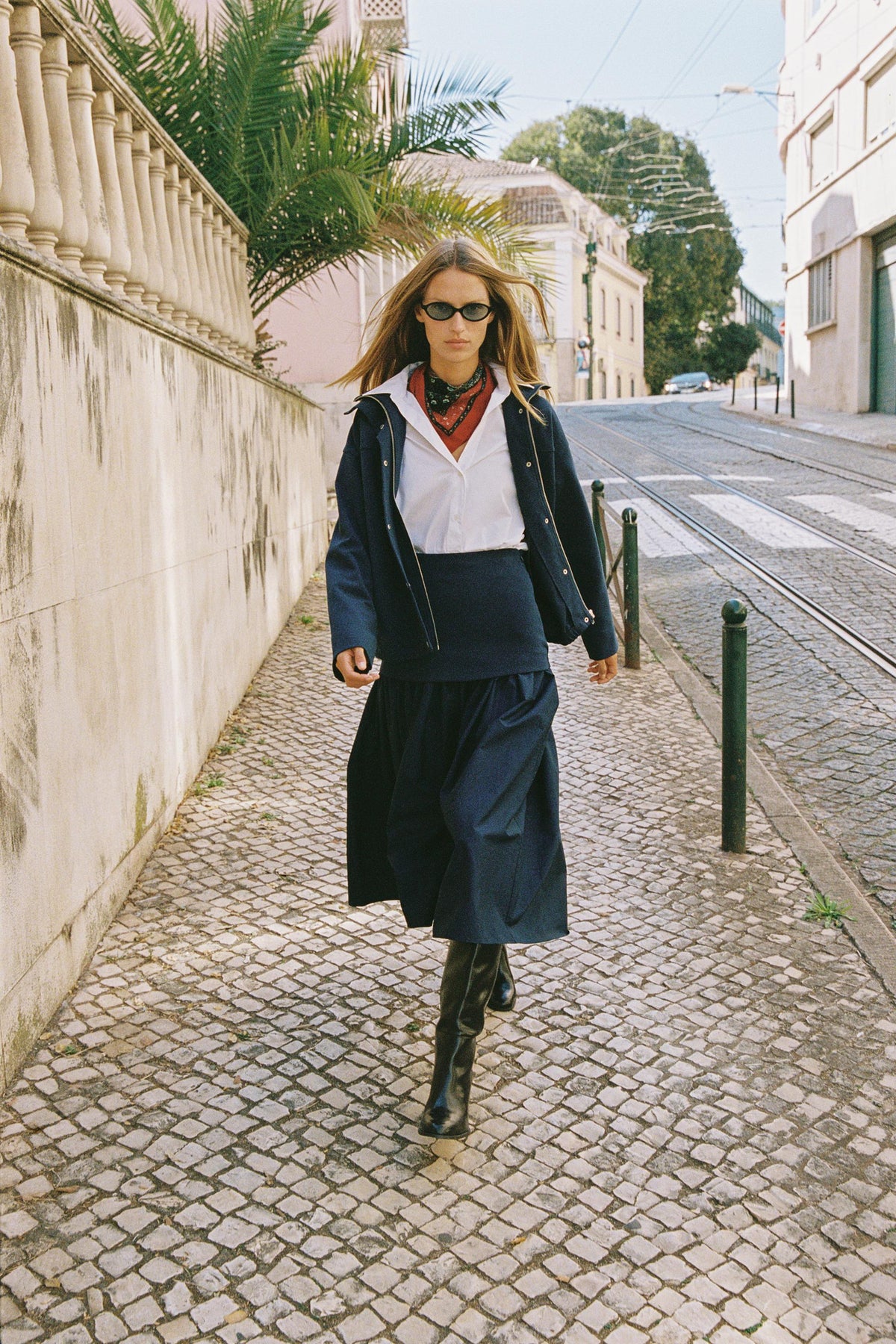 High-Neck Bomber Jacket