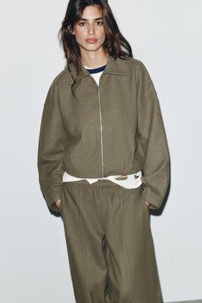 Soft Zip-Up Bomber