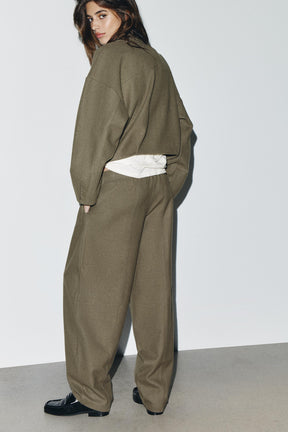 STRAIGHT-LEG TROUSERS