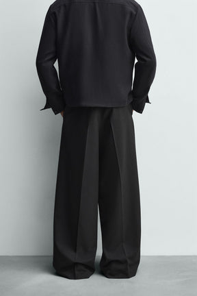 WIDE-LEG PLEATED TROUSERS - Image 3