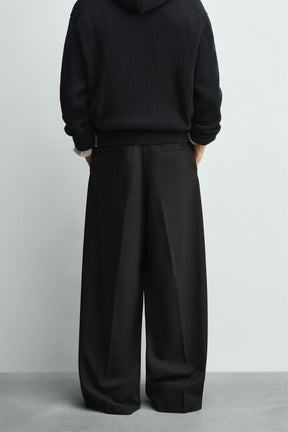 WIDE-LEG PLEATED TROUSERS - Image 3