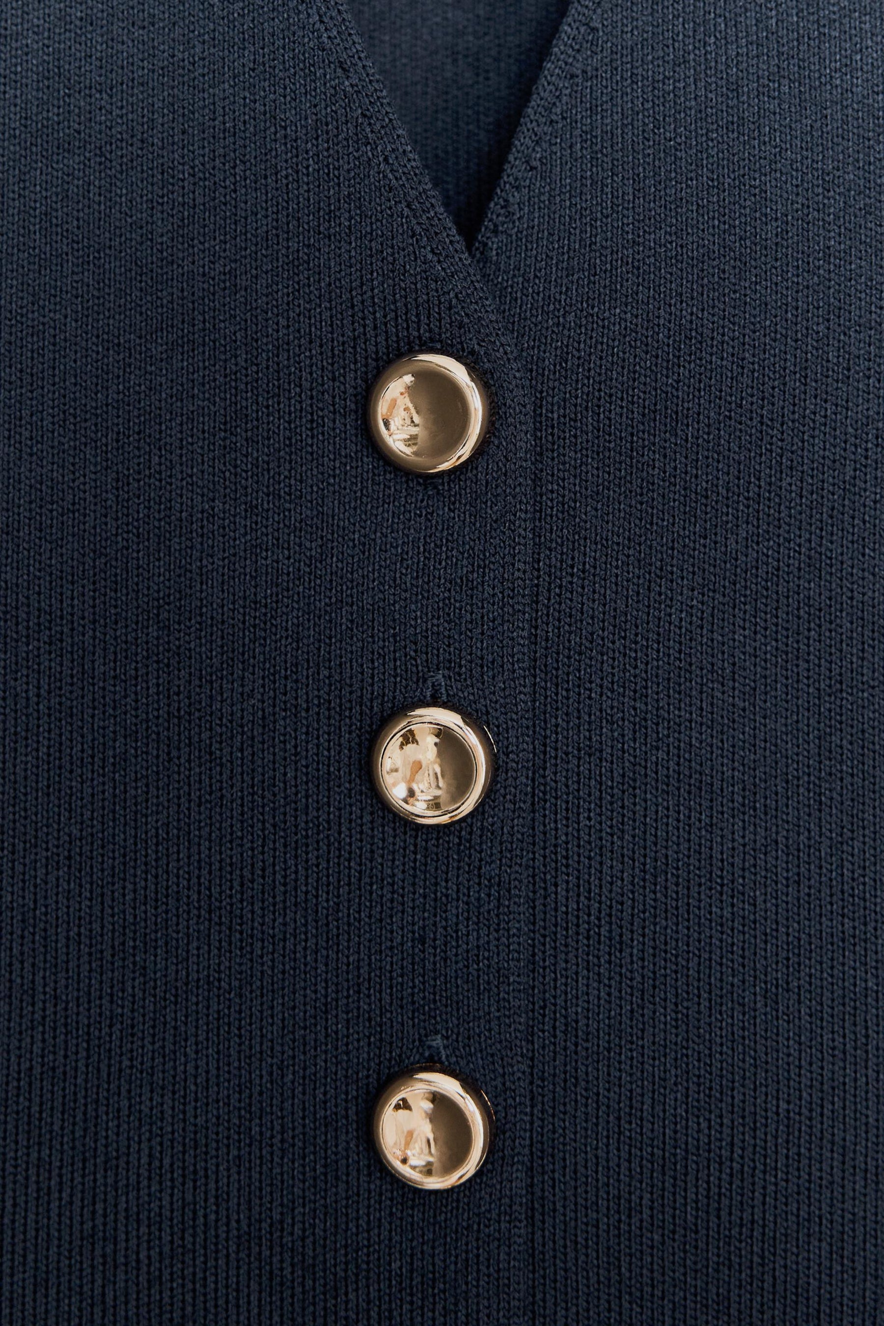PLAIN KNIT WAISTCOAT - Image 6