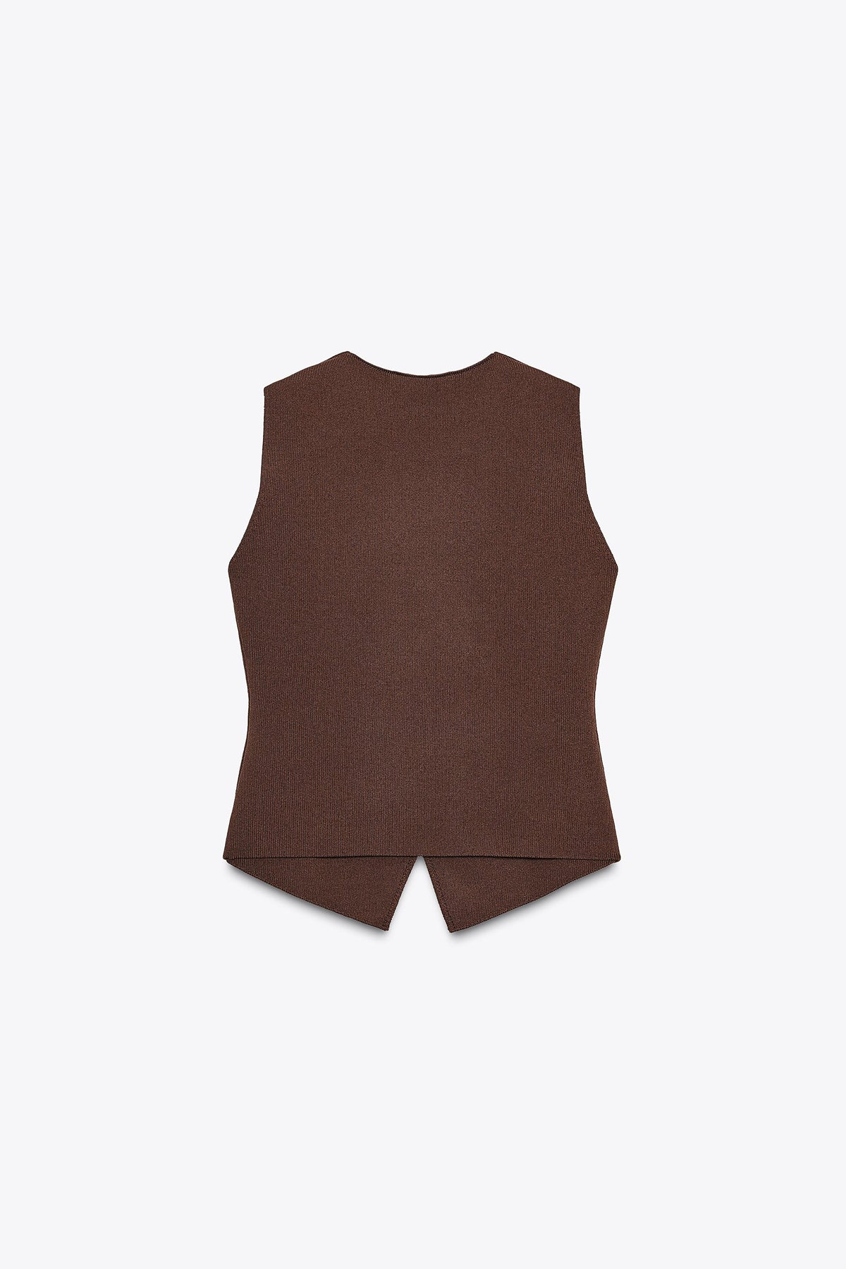 PLAIN KNIT WAISTCOAT - Image 1