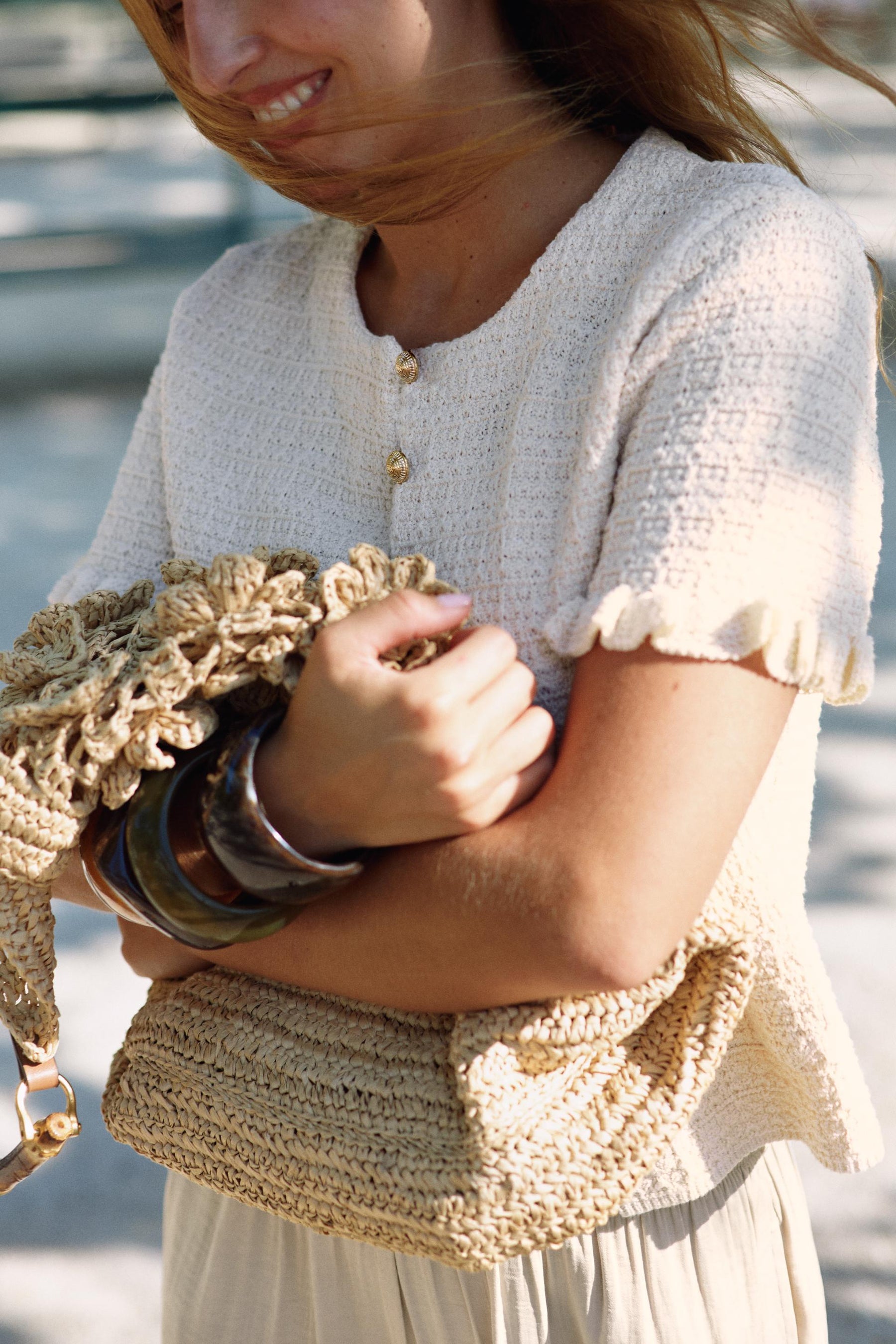 RUFFLED KNIT CARDIGAN - Image 3