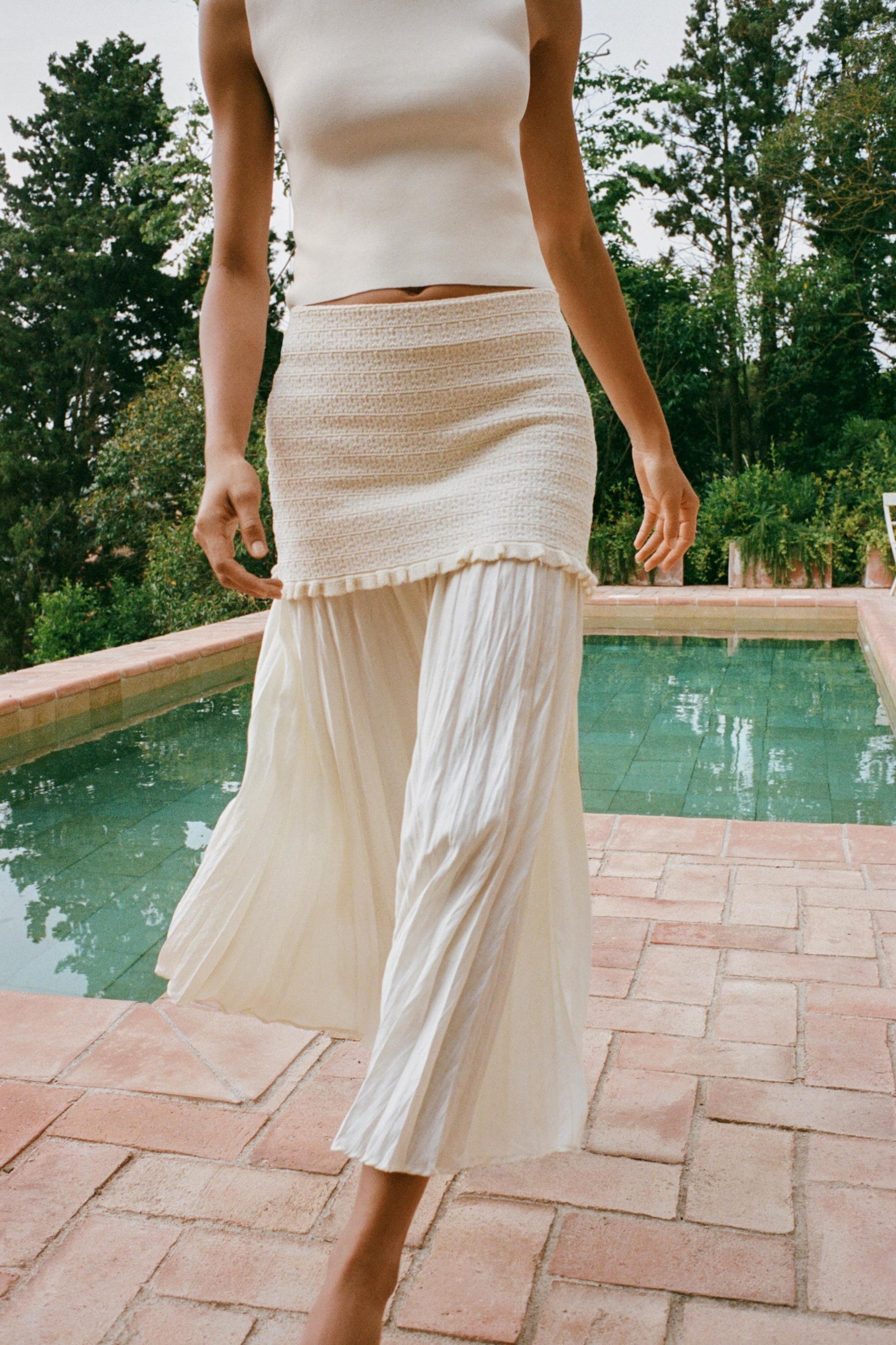 COMBINED KNIT SKIRT - Image 2