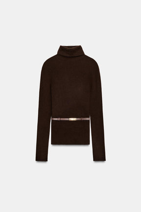 High Neck Wool Jumper