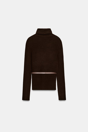High Neck Wool Jumper