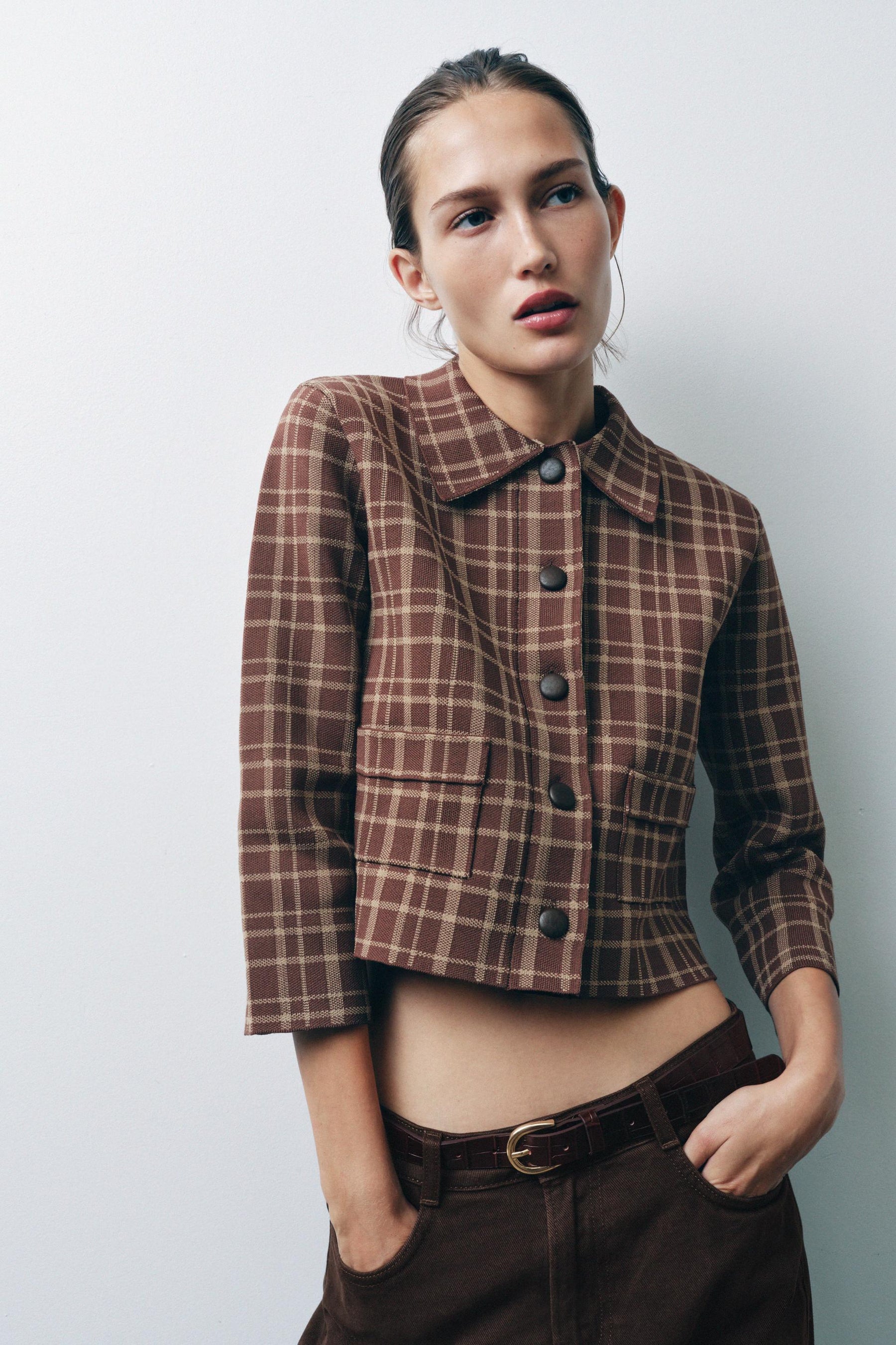 CHECK CARDIGAN - Image 2