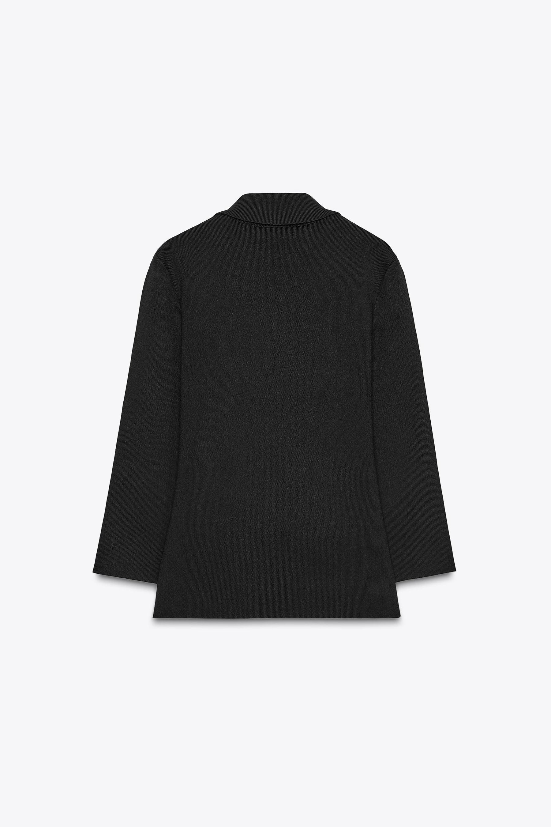 Knit Double-Breasted Blazer