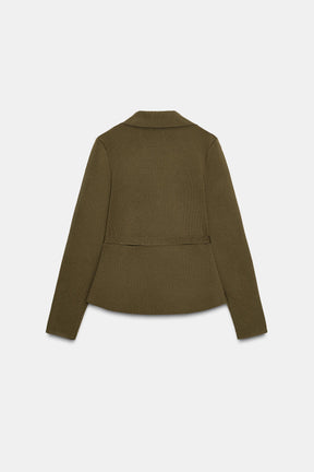 Belted Wool Cardigan